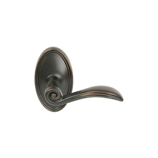 Emtek 8120ENRH Passage , Oval Rosette , Elan Lever , RH Hot on Sale