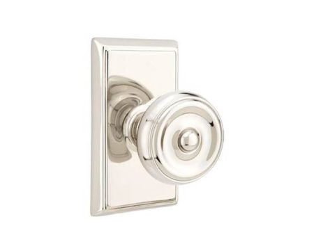 Emtek 8121W Passage , Rectangular Rosette , Waverly Knob Online