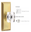 Emtek 8135AS Passage , Wilshire Non-Keyed 7  , Astoria Crystal Knob Hot on Sale