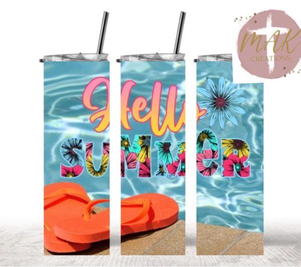 Hello Summer Pool Tumbler Supply