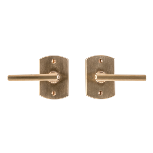 Small Curved Interior Passage Hardware | Made to Order For Sale