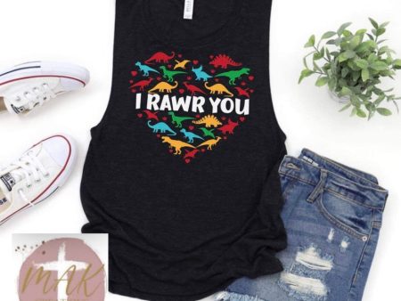 I Rawr You Heart (AVAILABLE IN ALL SIZES) For Discount