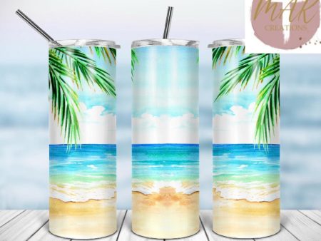 Beach Painting Tumbler Online Sale